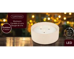 LED Kaars Buiten Crème