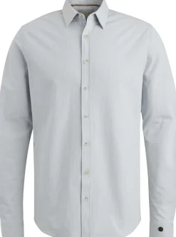 Longsleeve Dobby Blauw