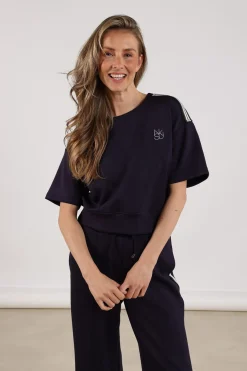 Lotte Pullover Scuba Tape (TT) Blauw
