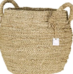 Mand zeegras M naturel D32H33cm Bruin