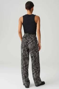 Marou palm leaves Zwart