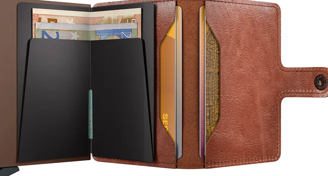 Miniwallet Vintage Cognac-Brown Bruin