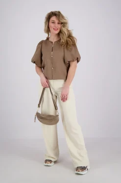 Neo Noir Blouse Aisa Dull Bruin | Gratis bezorging - Bomont.nl