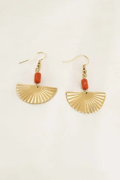 Oorhangers Met Halve Zon Goud