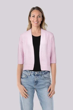 Openvallend Vest Roze