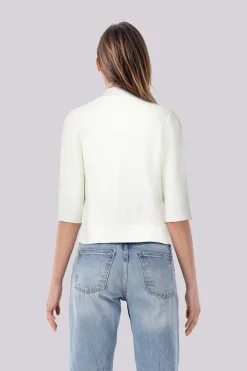 Openvallend Vest Wit