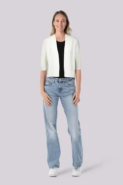 Openvallend Vest Wit