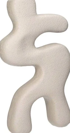 Ornament Organic Polyresin Ivory 18x5x29cm Wit