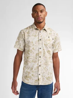 Overhemd AOP Beige