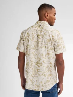 Overhemd AOP Beige