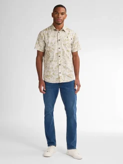 Overhemd AOP Beige