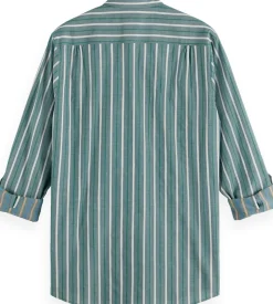 Overhemd Dobby Stripe Groen