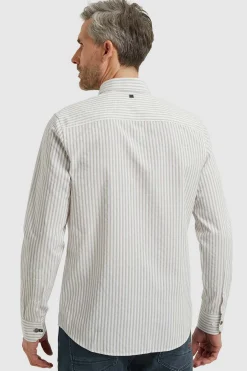 Overhemd Dobby stripe Wit