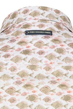 Overhemd Fish Beige
