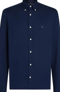 Overhemd Flex Dobby Blauw