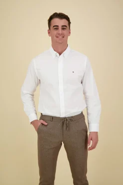 Overhemd Flex Poplin Wit