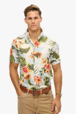 Overhemd Hawai Blauw