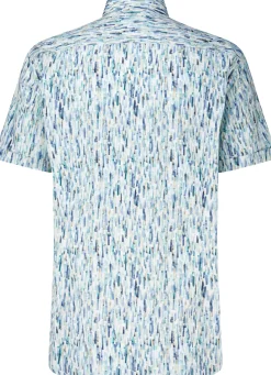 Overhemd Print Blauw