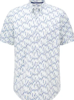 Overhemd Print Popli Blauw