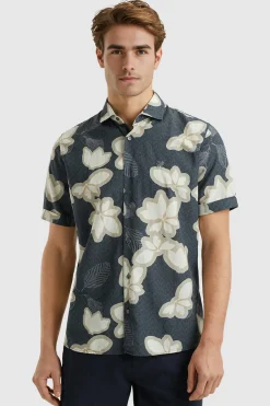 Overhemd Printed Blauw