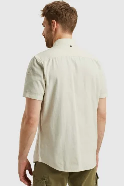 Overhemd Slub Beige