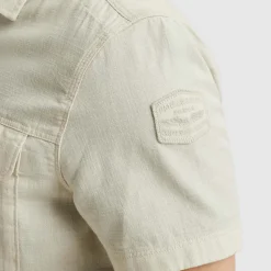 Overhemd Slub Beige