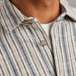 Overhemd Streep Beige