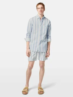 Overhemd Striped Blauw