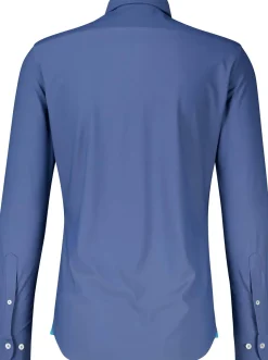 Overhemd Travel Pique Blauw