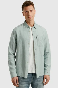 Overhemd Twill Blauw