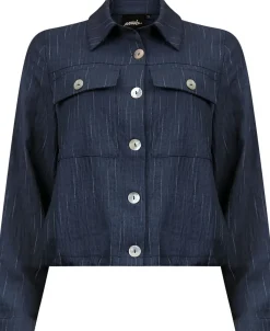 Overshirt Drawstring Blauw