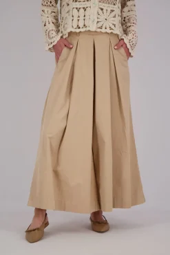 Pantalon Culotte Beige