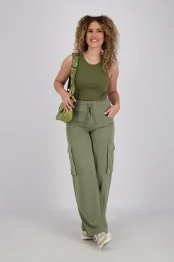 Pantalon Ella Cargo Groen