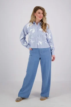 Pantalon Frame Lisa Blauw