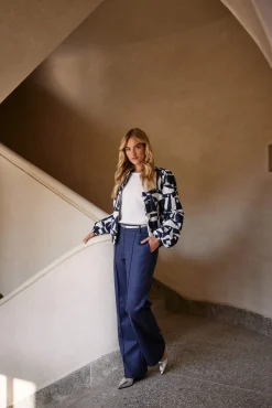 Pantalon Jill Scuba Blauw