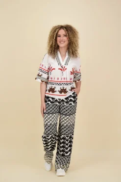 Pantalon Josephine Zwart