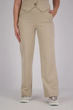 Pantalon Krijtstreep Beige