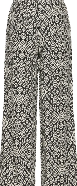 Pantalon Linno Ikat Zwart