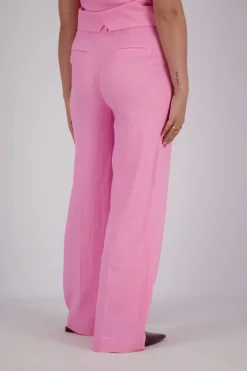 Pantalon Nura Pleated Roze