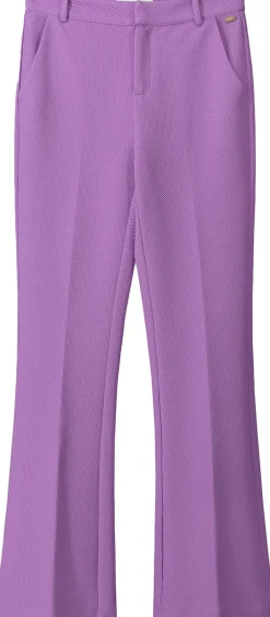 Pantalon Pique Flare Paars