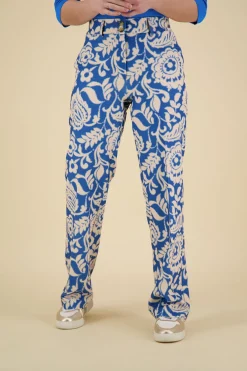 Pantalon Printed Blauw