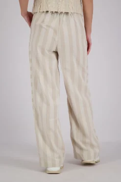 Pantalon Streep Beige