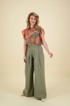 Pantalon Thea Groen