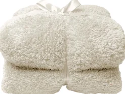 Plaid Teddy Crème