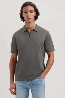 Polo Dorian Zip  Groen