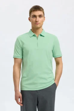 Polo Fave Zip Groen