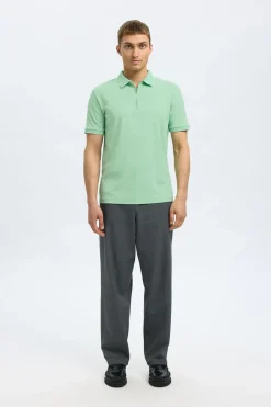Polo Fave Zip Groen