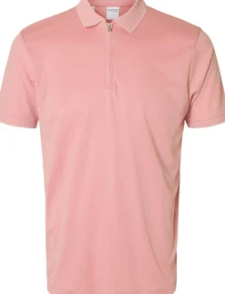 Polo Fave Zip Roze