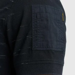 Polo Jacquard Blauw