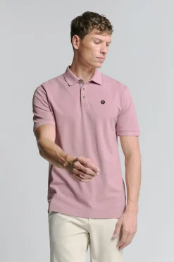 Polo Pique Garment Dyed Paars